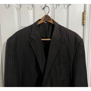 Size - 3XL HB Le Collezioni Dark Brown Pinstripe Blazer 54R Mens Sport Coat